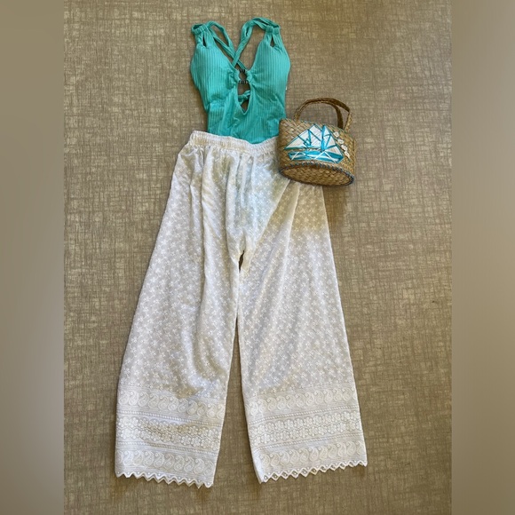 Embroidered Coverup Pants - Picture 4 of 4